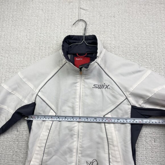 SWIX Ultralight Windbreaker Jacket Wom XS Full Zip Lightweight Floral Embroidery - Picture 8 of 16